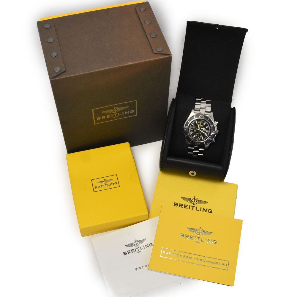 BREITLING Super Ocean A13341 Chronograph Date black Dial Automatic Men's
 Watch A#144158