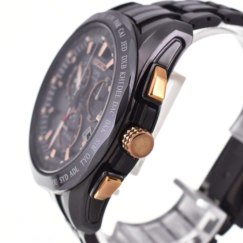 SEIKO Astron 8X82-0AD0/SBXB019 Chronograph black Dial Radio Sync Solar Men's
 Watch A#144164