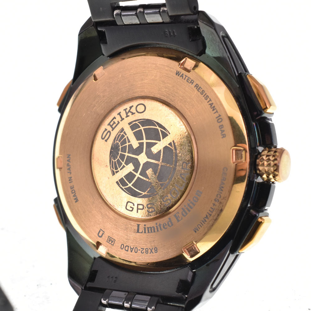 SEIKO Astron 8X82-0AD0/SBXB019 Chronograph black Dial Radio Sync Solar Men's
 Watch A#144164