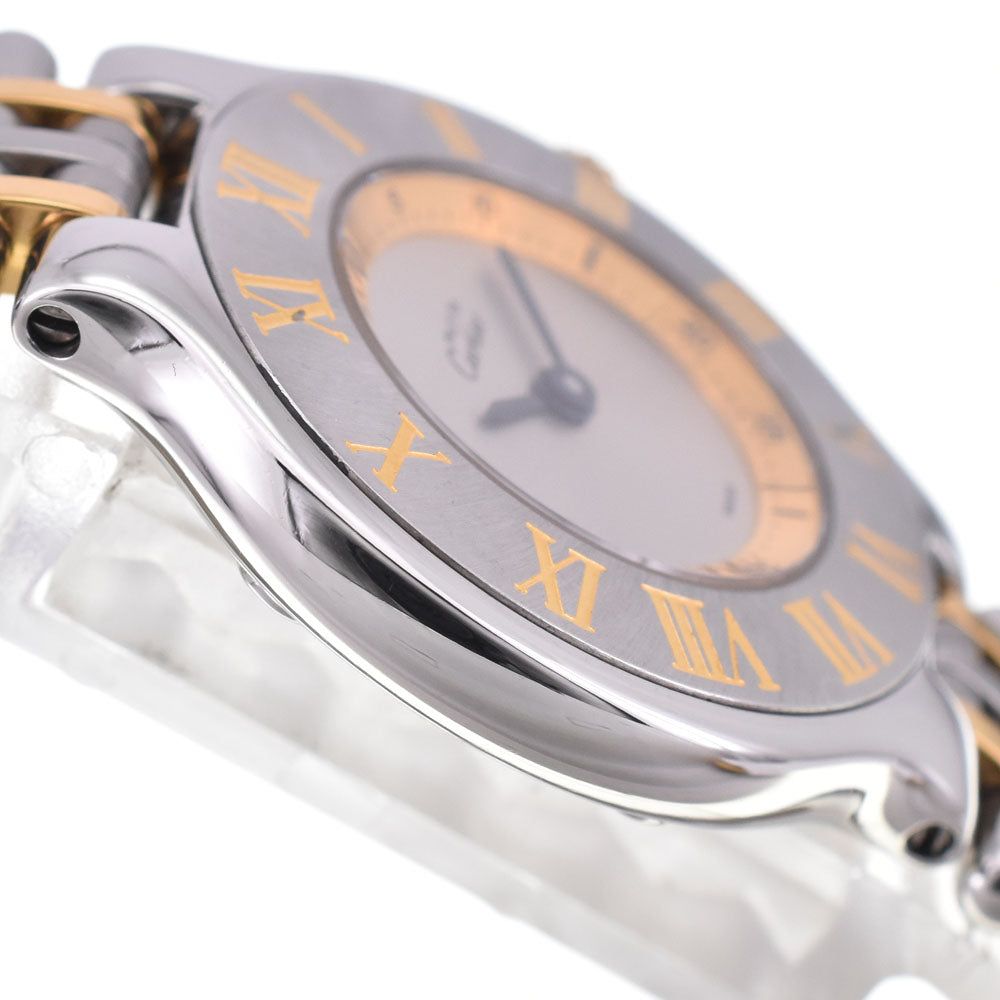 CARTIER Must21 SM W10073F4 Silver Dial Quartz Ladies
 Watch D#144166