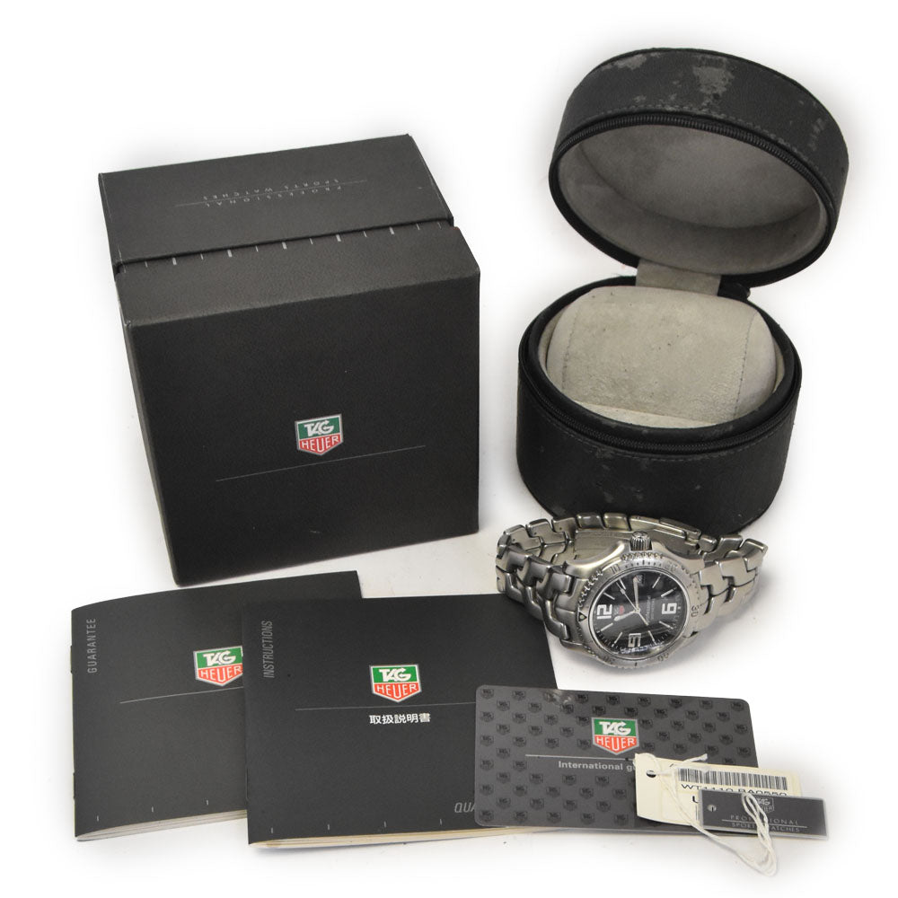 with paper TAG HEUER Link WT1110.BA0550 Date black Dial Quartz Men's
 Watch A#144167