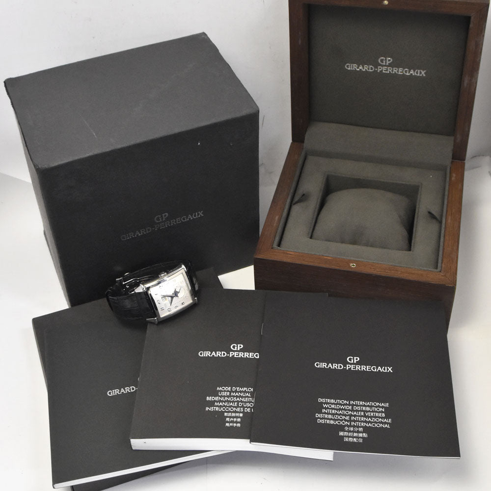 GIRARD-PERREGAUX Vintage 1945 25882-11-223-BB6B XXL Large Date & Moon Phase Silver Dial Automatic Men's
 Watch B#144168