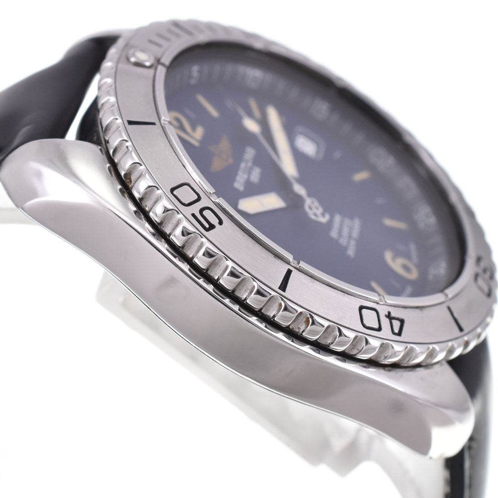 BREITLING Shark 300m A58605 Stainless Steel Navy Dial Quartz Men's
 Watch A#144171