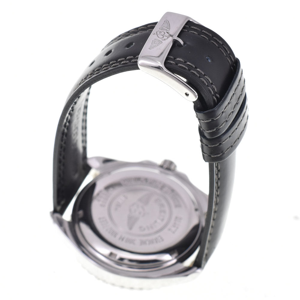 BREITLING Shark 300m A58605 Stainless Steel Navy Dial Quartz Men's
 Watch A#144171