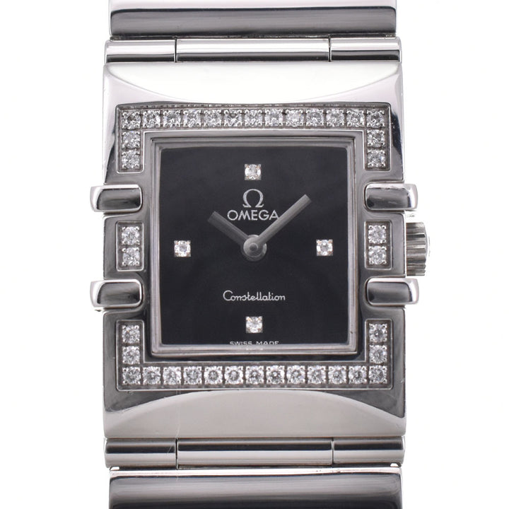 OMEGA Constellation Quadra 1528.46 Diamond Bezel black Dial Quartz Ladies
 Watch B#144175