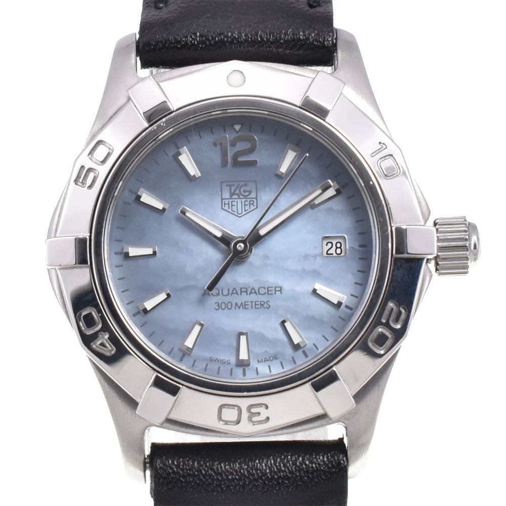 with paper TAG HEUER Aqua racer WAF1417 Blue shell Dial Quartz Ladies
 Watch B#144177