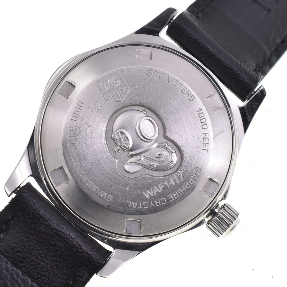 with paper TAG HEUER Aqua racer WAF1417 Blue shell Dial Quartz Ladies
 Watch B#144177