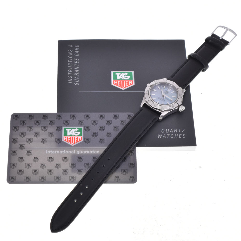 with paper TAG HEUER Aqua racer WAF1417 Blue shell Dial Quartz Ladies
 Watch B#144177