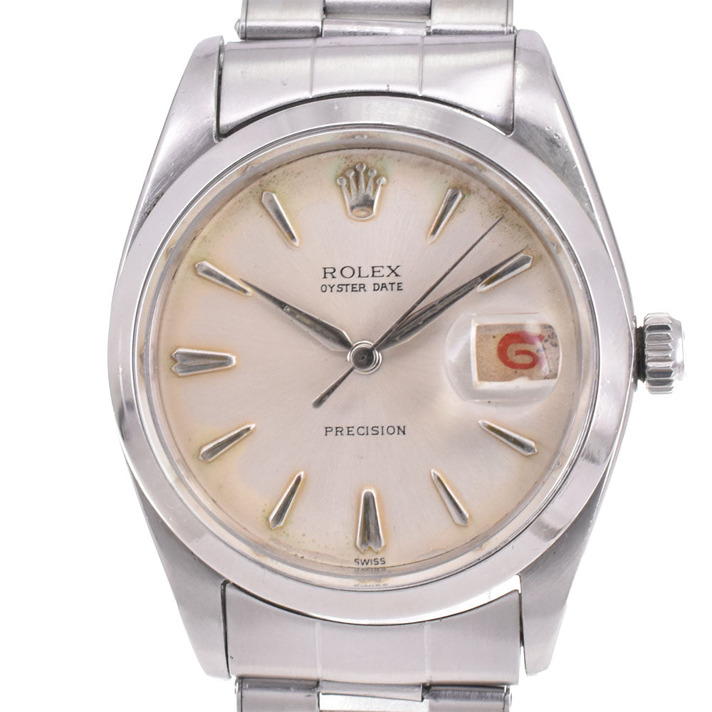 ROLEX Oyster Date 6694 vintage Cal.1210 Silver Dial Hand Winding Men's
 Watch B#144180