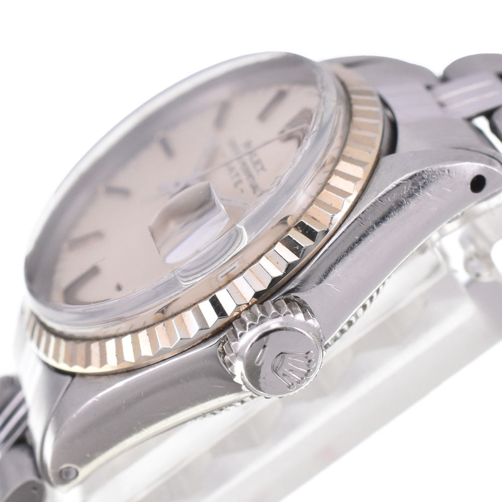 ROLEX Oyster perpetual date 6517 vintage WG bezel Cal.1161 Silver Dial Automatic Ladies
 Watch C#144182