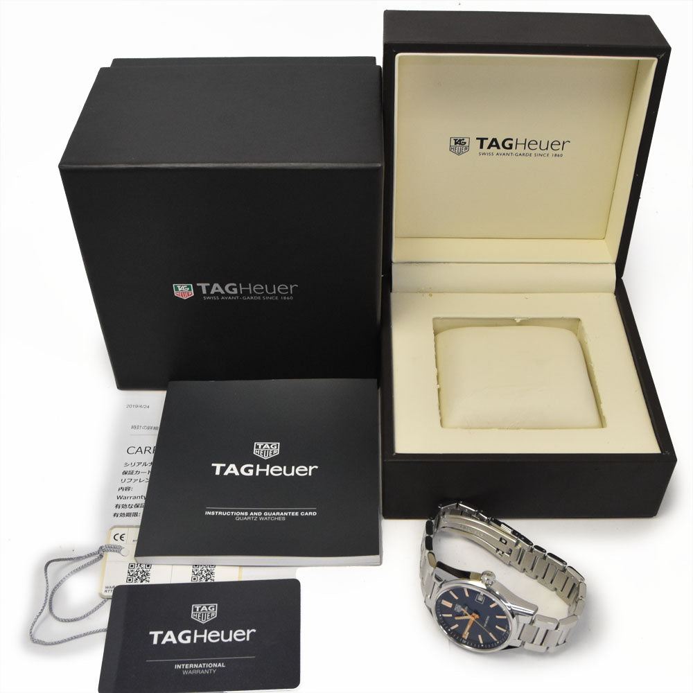 with paper TAG HEUER Carrera WAR1112.BA0601 blue Dial Quartz Men's
 Watch B#144185