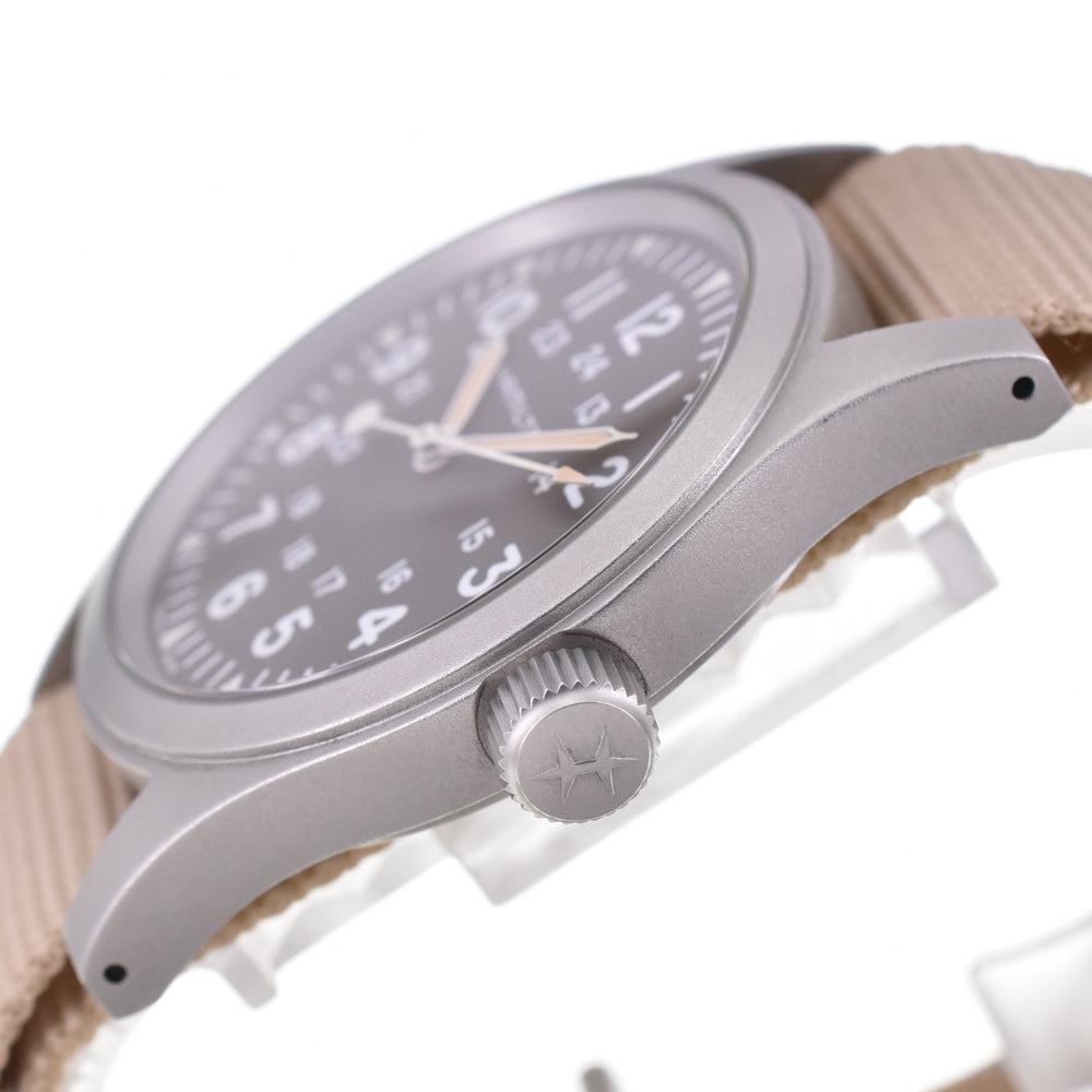 with paper HAMILTON Khaki field H694290 Brown Dial Hand Winding Men's
 Watch I#144191