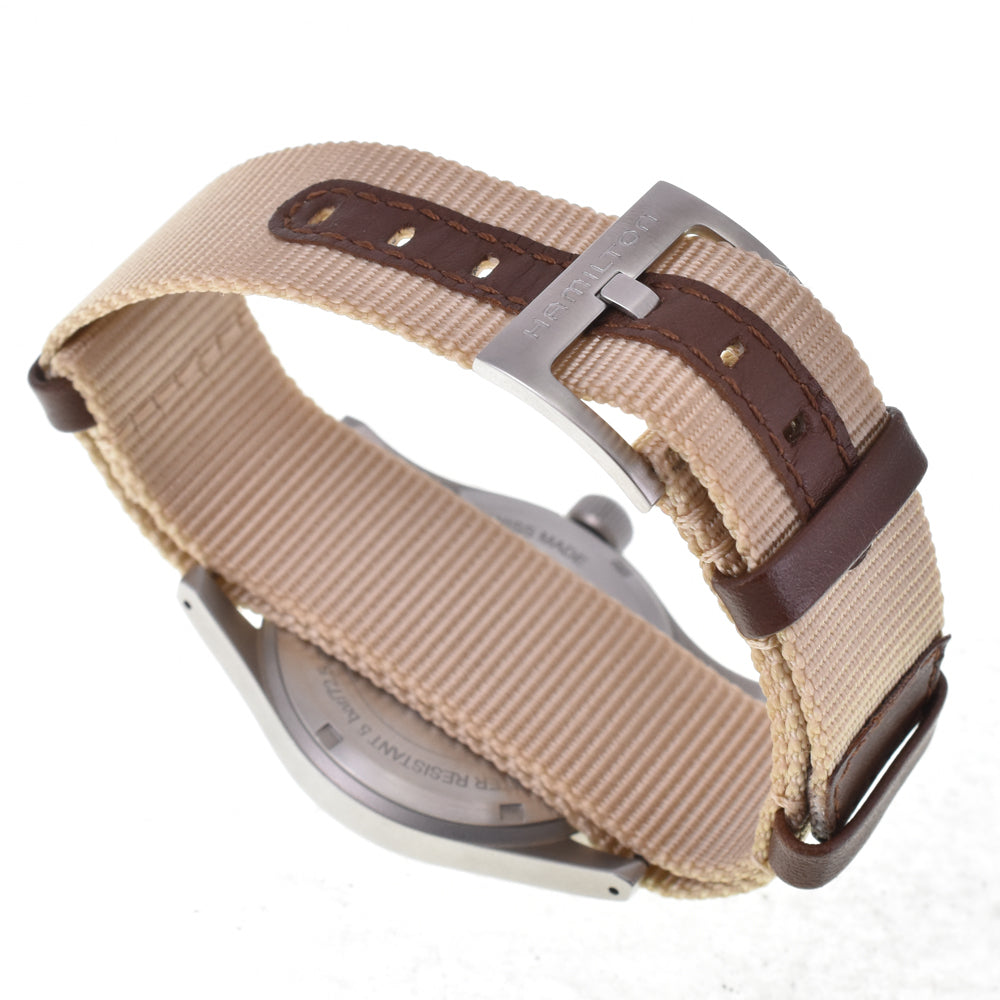 with paper HAMILTON Khaki field H694290 Brown Dial Hand Winding Men's
 Watch I#144191