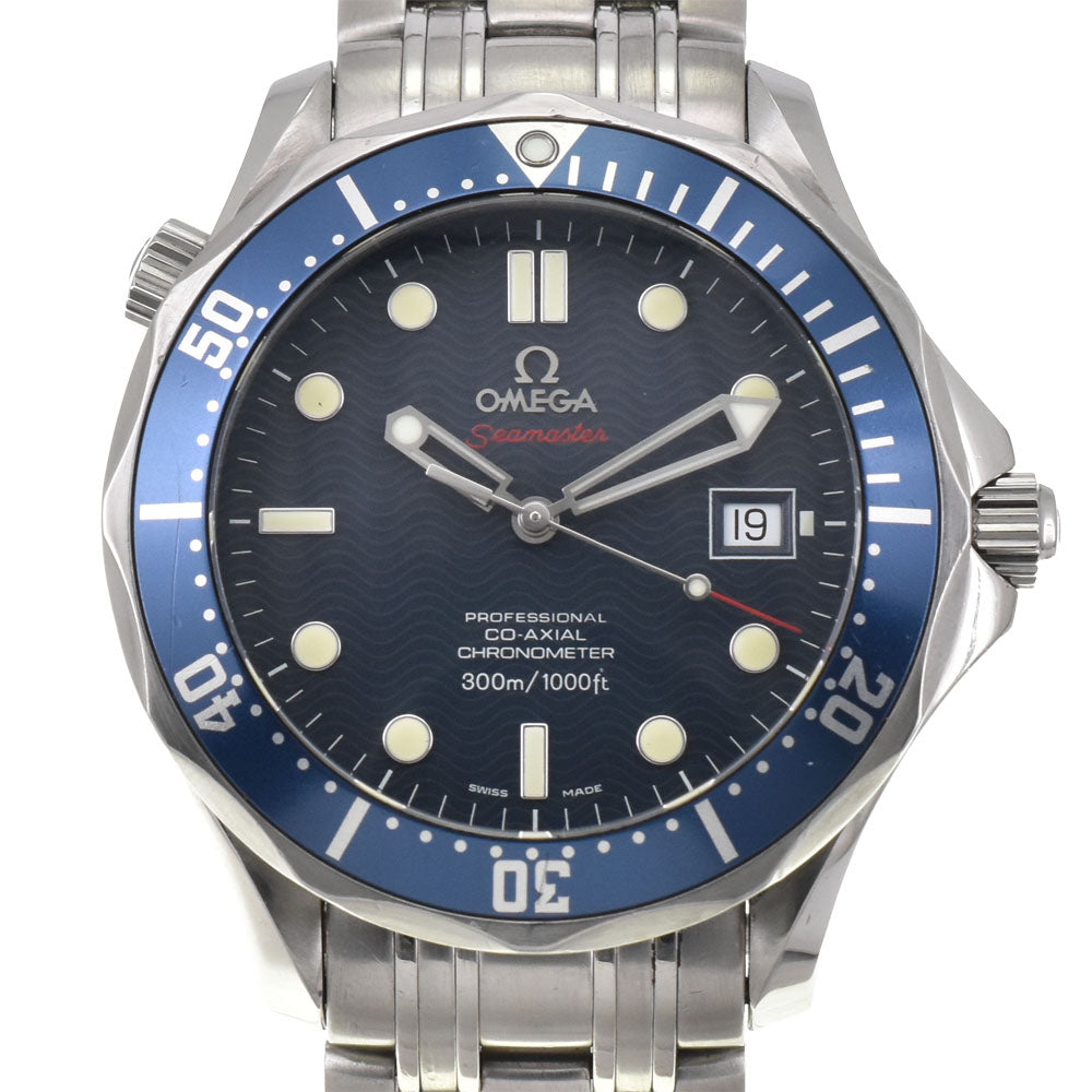 with paper OMEGA Seamaster Professional 300M 2220.80 Date Co-axial Chronometer Navy Dial Automatic Men's
 Watch D#144194