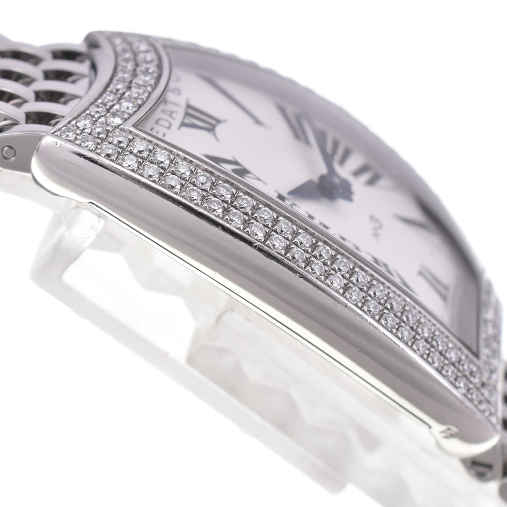 with paper BEDAT&Co NO.3 384.031.600 Diamond Bezel Silver Dial Quartz Ladies
 Watch C#144203