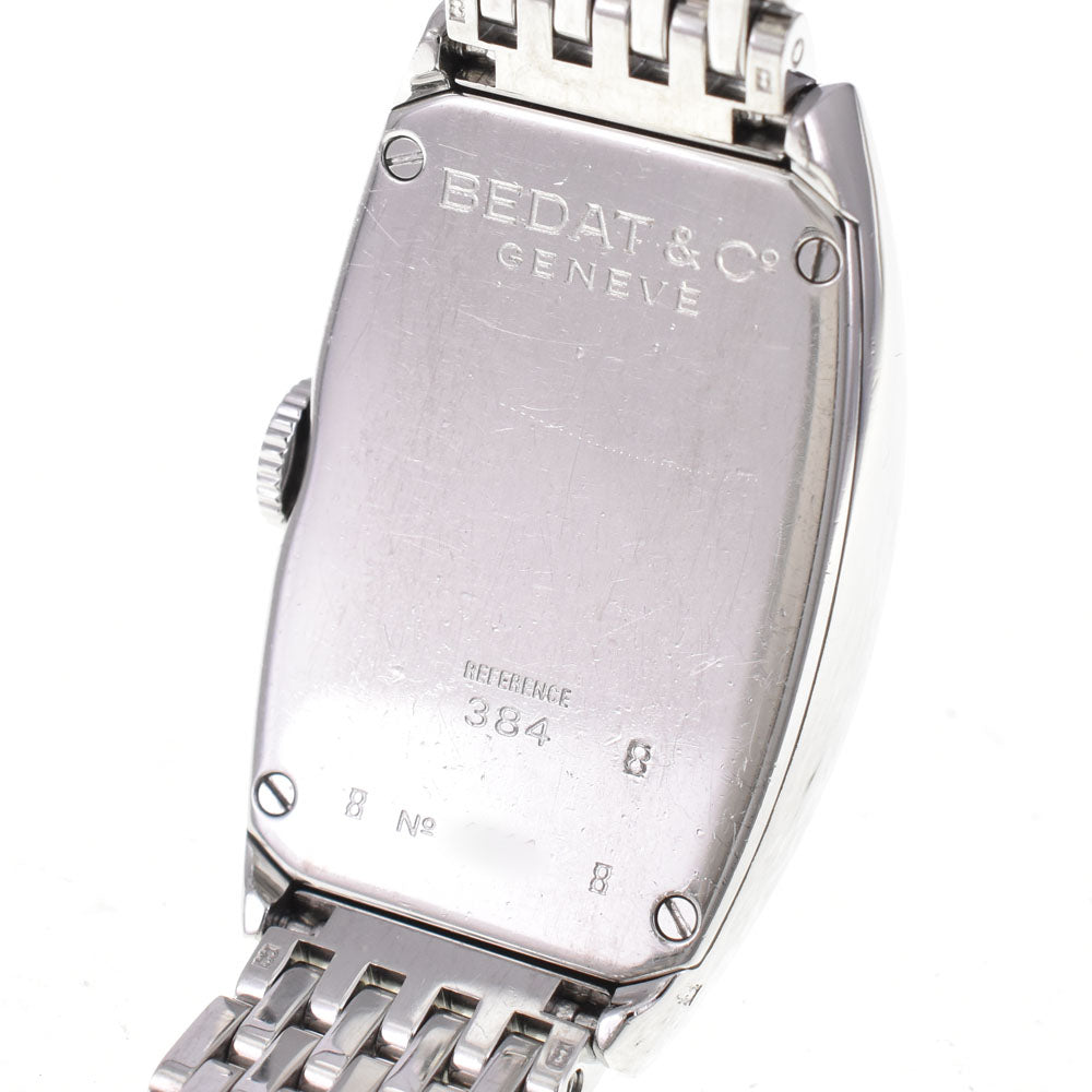with paper BEDAT&Co NO.3 384.031.600 Diamond Bezel Silver Dial Quartz Ladies
 Watch C#144203