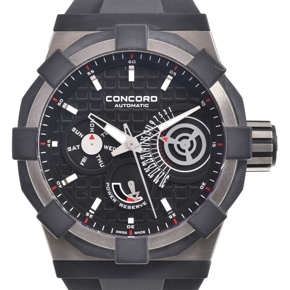 with paper Concord C1 01.5.40.1020 Retrograde Day Date black Dial Automatic Men's
 Watch B#144205