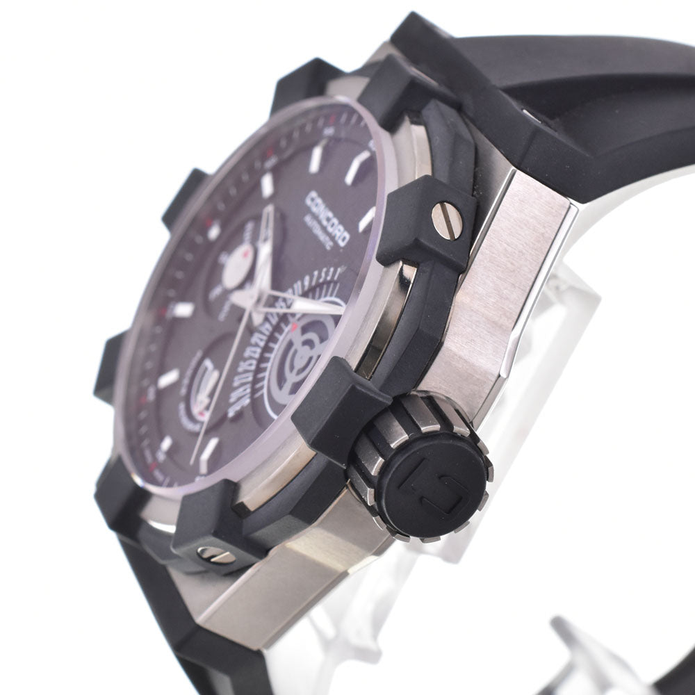 with paper Concord C1 01.5.40.1020 Retrograde Day Date black Dial Automatic Men's
 Watch B#144205