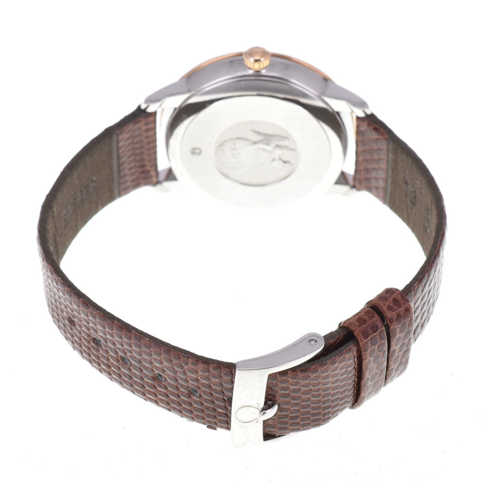 with paper OMEGA De Ville Prestige Co-Axial Date 424.23.33.20.09.001 Stainless Steel/K18RG Ivory Dial Automatic Men's
 Watch C#144213