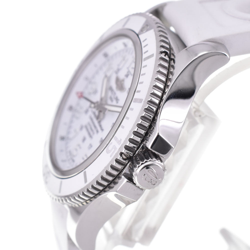 with paper BREITLING Super Ocean II A17312 Date white Dial Automatic Ladies
 Watch C#144217