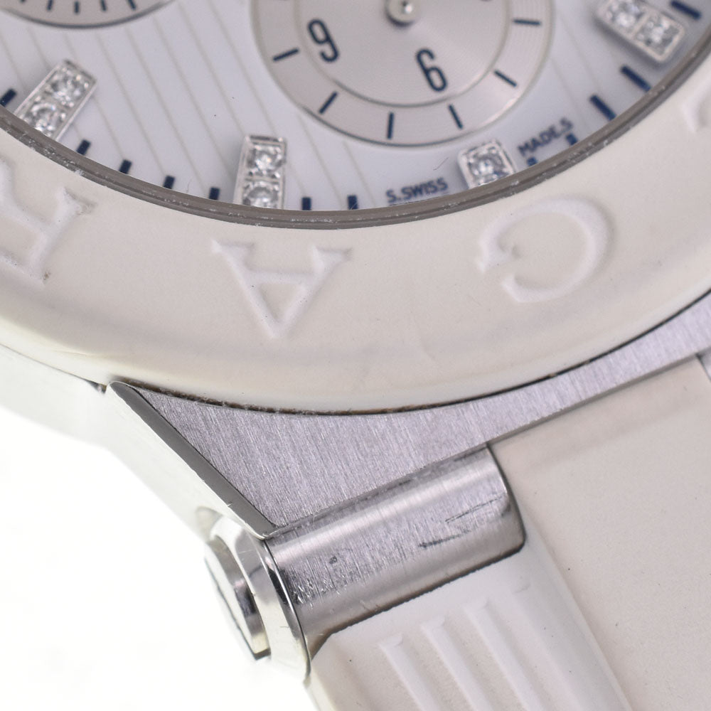 BVLGARI Diagono Chronograph DG40WSWVDCH/11 19P Diamond White / Silver Dial Automatic Men's
 Watch B#144219