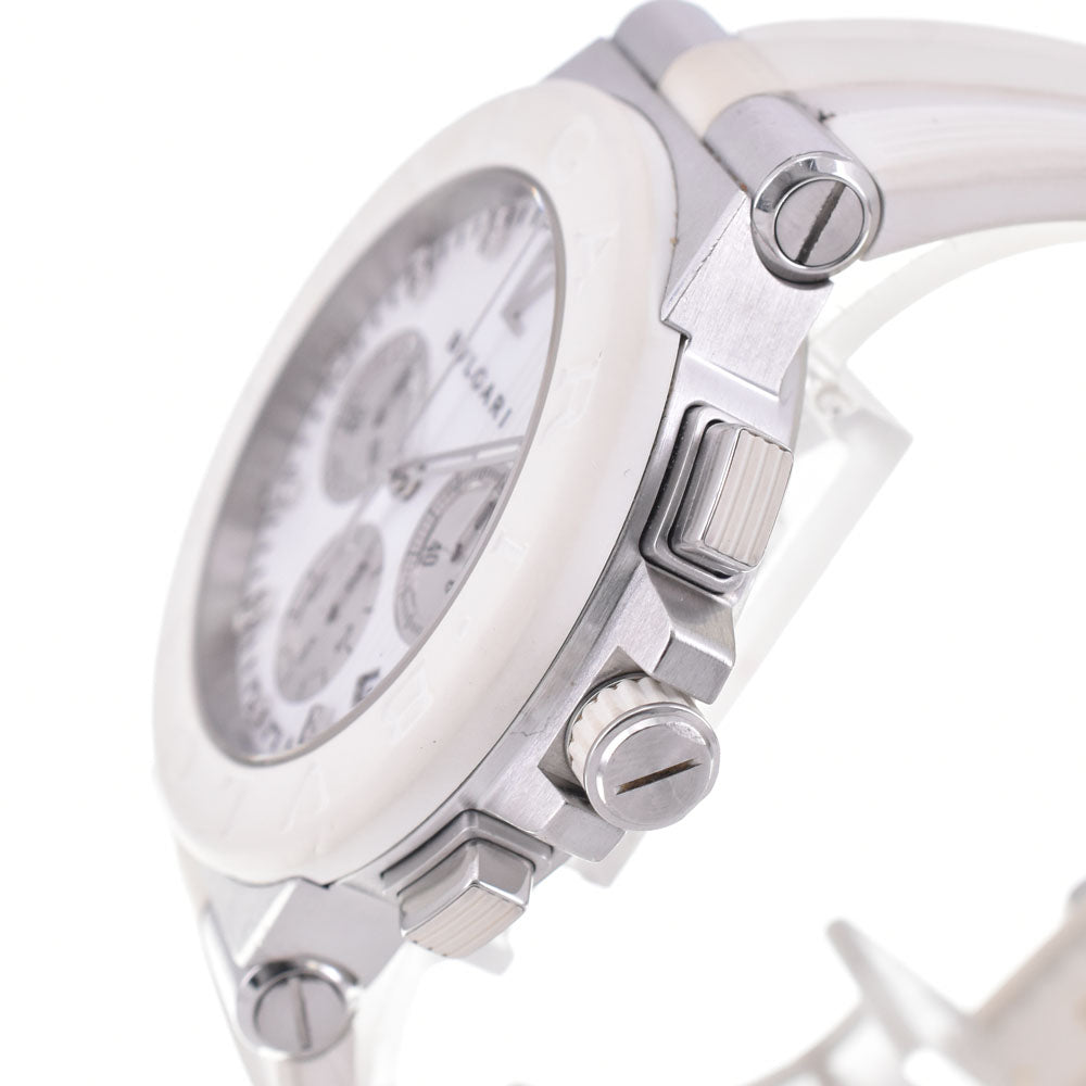 BVLGARI Diagono Chronograph DG40WSWVDCH/11 19P Diamond White / Silver Dial Automatic Men's
 Watch B#144219