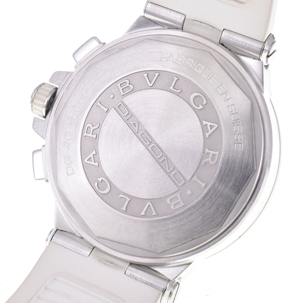 BVLGARI Diagono Chronograph DG40WSWVDCH/11 19P Diamond White / Silver Dial Automatic Men's
 Watch B#144219