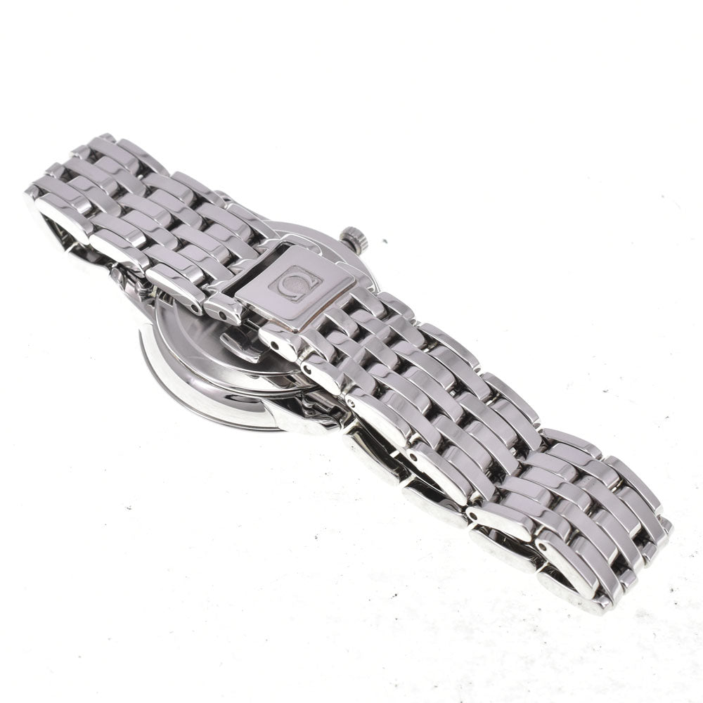 OMEGA De Ville Prestige 424.10.27.60.52.002 6P diamond Silver Dial Quartz Ladies
 Watch B#144221