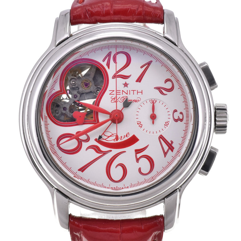 with paper ZENITH chrono master open heart 03.1230.4021 Power reserve Silver Dial Automatic Ladies
 Watch C#144223