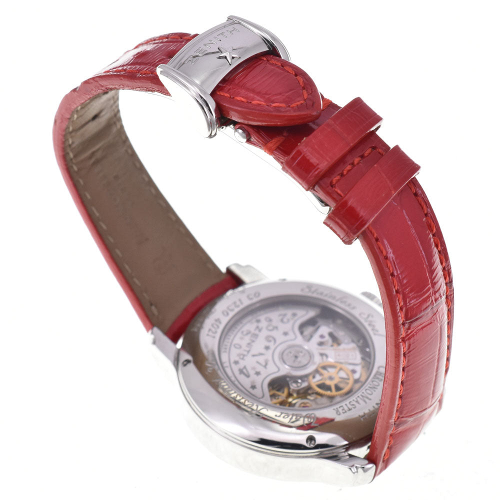 with paper ZENITH chrono master open heart 03.1230.4021 Power reserve Silver Dial Automatic Ladies
 Watch C#144223