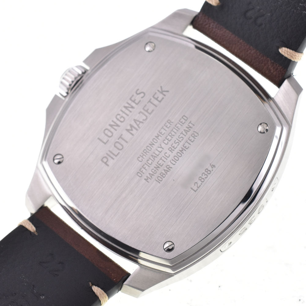 with paper LONGINES Pilot Majetec L2.838.4.53.9 black Dial Automatic Men's
 Watch B#144225