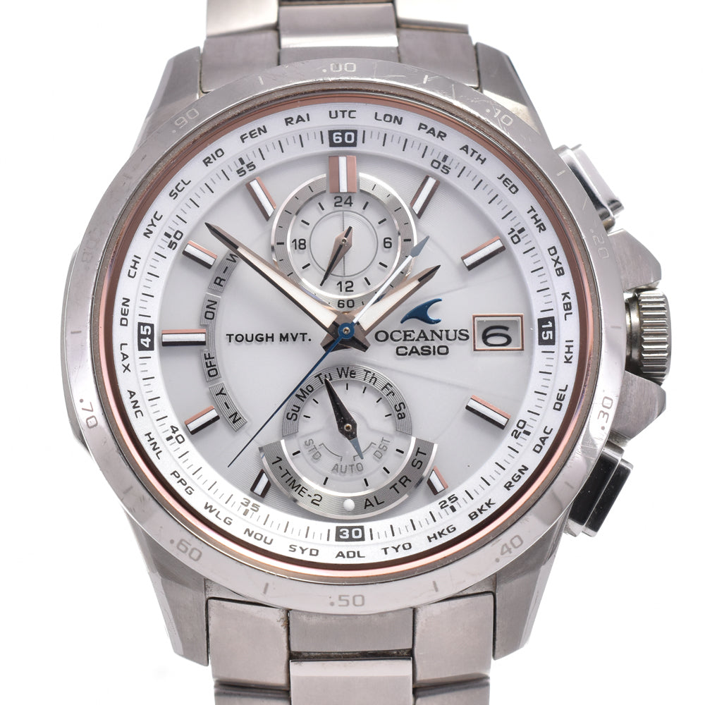 CASIO Oceanus OCW-T1010G-7AJF white Dial Radio Sync Solar Men's
 Watch G#144229