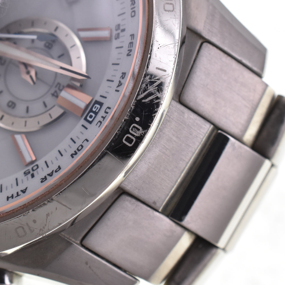 CASIO Oceanus OCW-T1010G-7AJF white Dial Radio Sync Solar Men's
 Watch G#144229