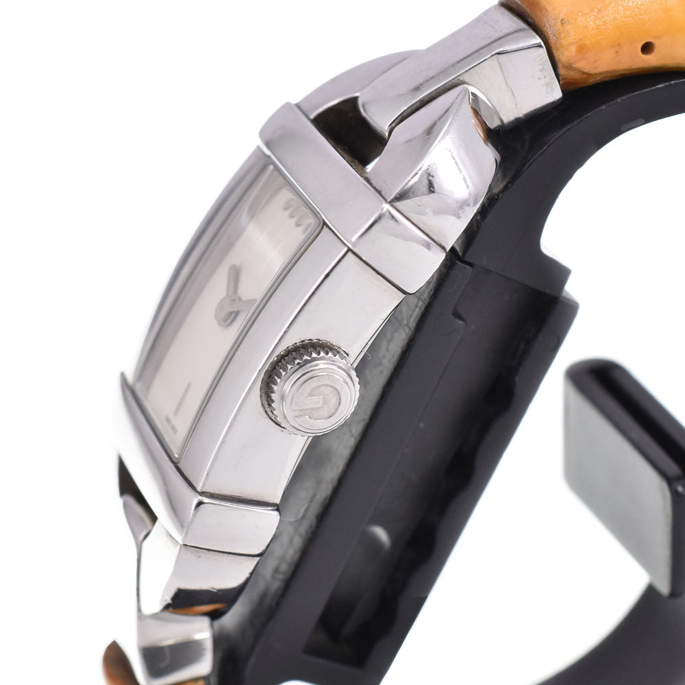 GUCCI 6800L Stainless Steel/Banpu Ivory Dial Quartz Ladies
 Watch C#144258