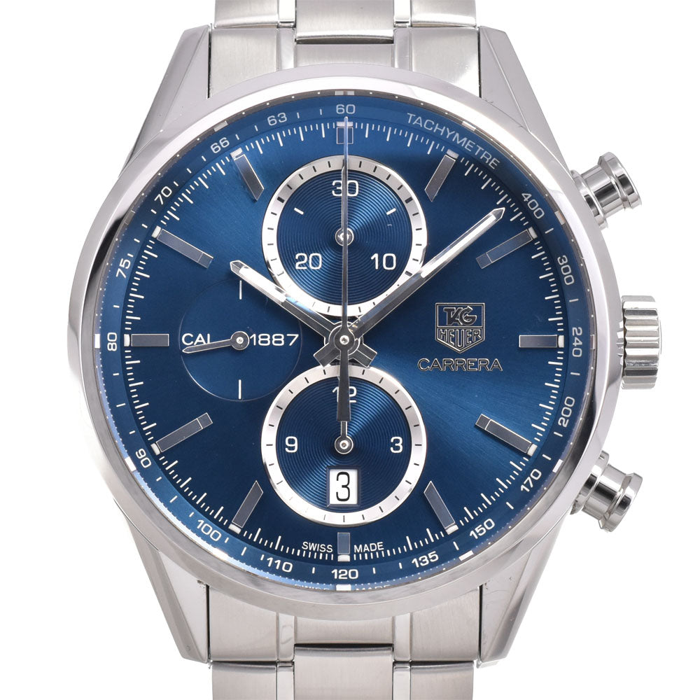 with paper TAG HEUER Carrera Caliber 1887 CAR2115.BA0724 see-through back blue Dial Automatic Men's
 Watch B#144271