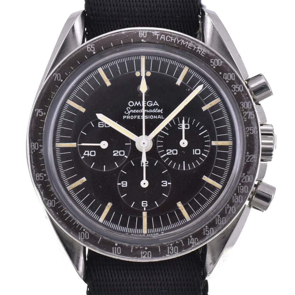 OMEGA Speedmaster Professional 4th 145.012-67 vintage Chronograph Cal.321 Step Dial Logo Upright black Dial Hand Winding Men's
 Watch Z#144279