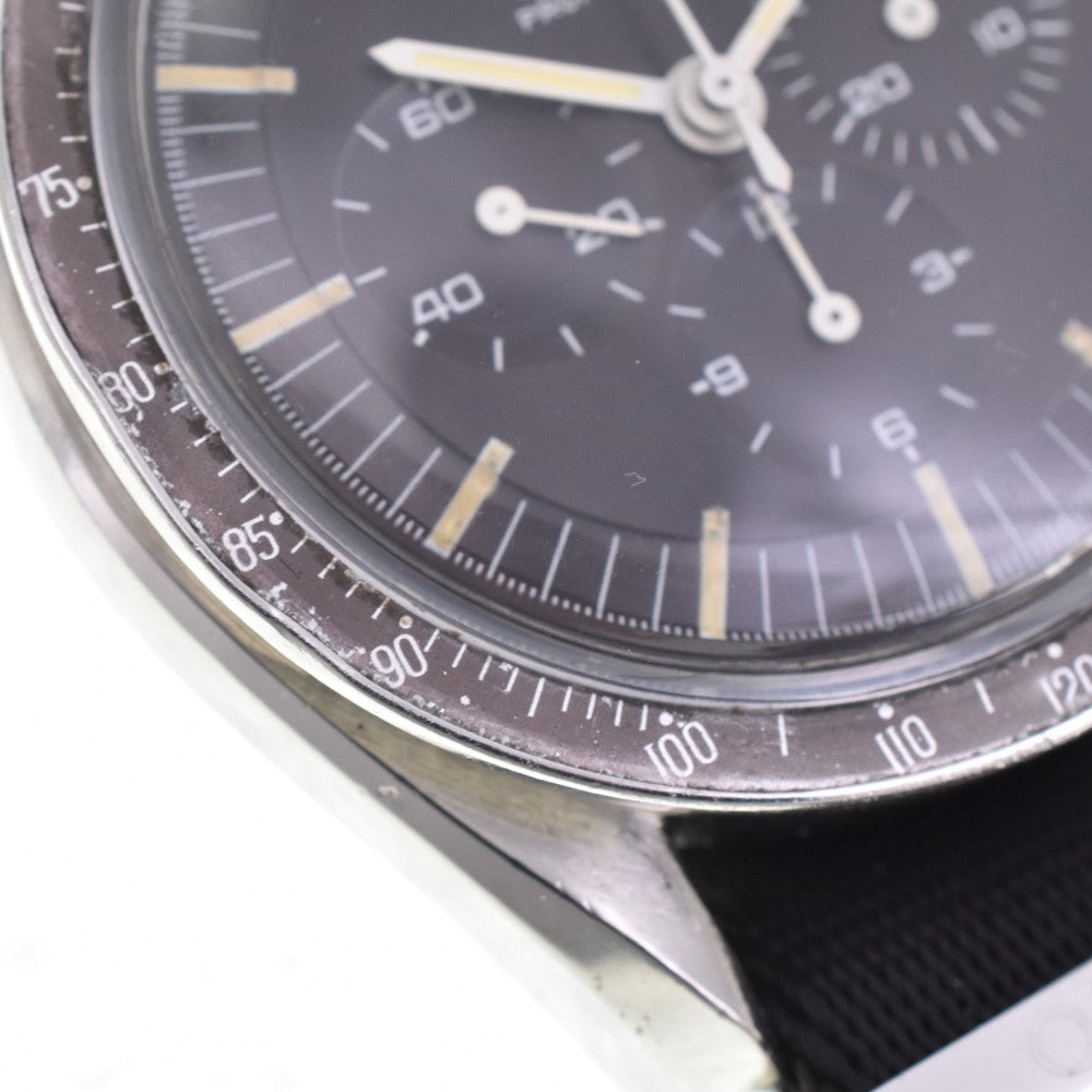 OMEGA Speedmaster Professional 4th 145.012-67 vintage Chronograph Cal.321 Step Dial Logo Upright black Dial Hand Winding Men's
 Watch Z#144279