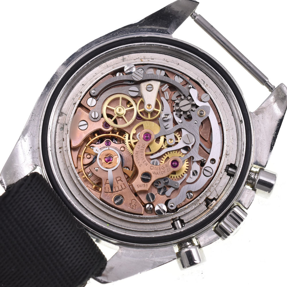 OMEGA Speedmaster Professional 4th 145.012-67 vintage Chronograph Cal.321 Step Dial Logo Upright black Dial Hand Winding Men's
 Watch Z#144279