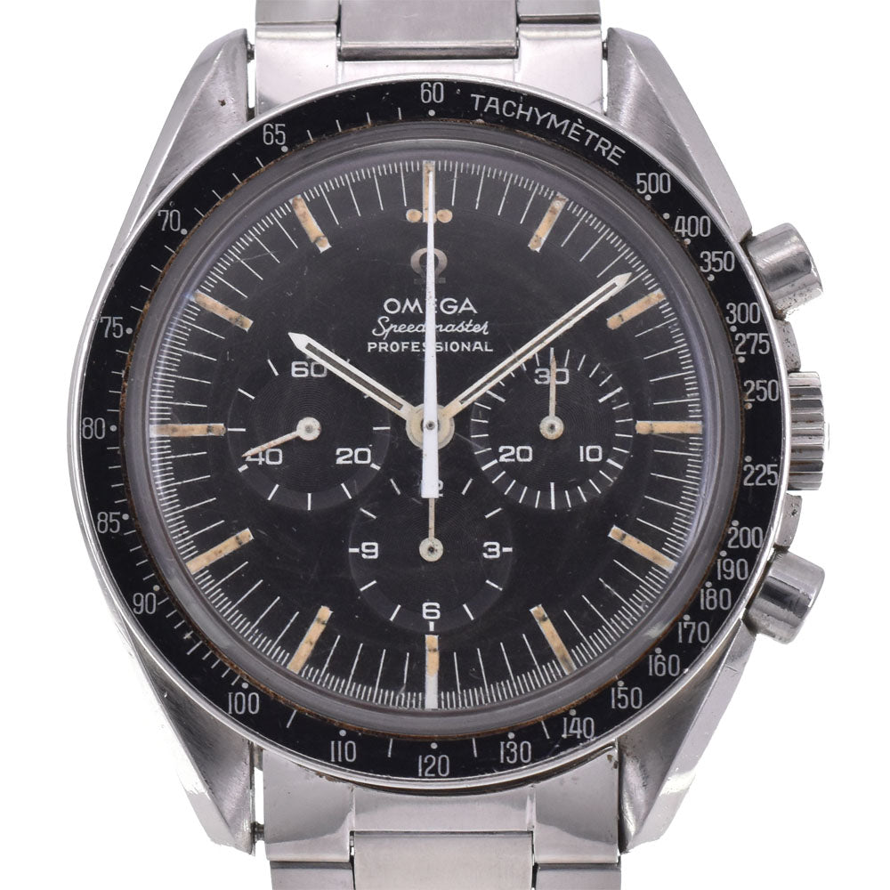 OMEGA Speedmaster Professional 4th ST145.012-67 vintage Cal.321 Caterpillar Breath Step Dial Upright black Dial Hand Winding Men's
 Watch Z#144284