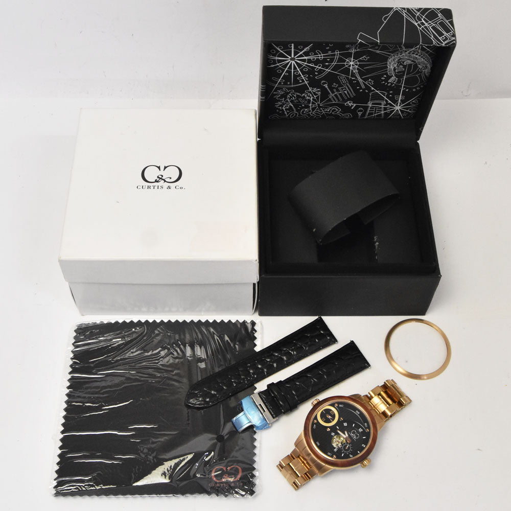 Curtis& Co. big time passport black Dial Quartz Men's
 Watch C#144309