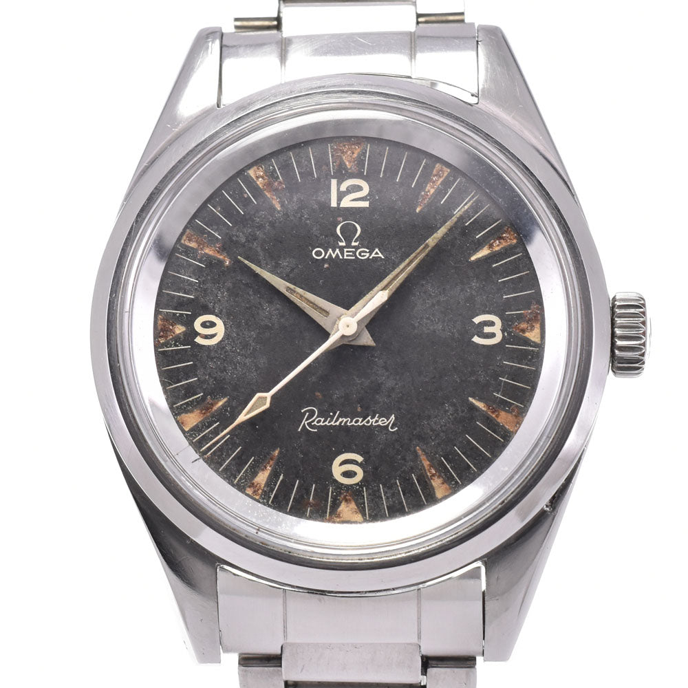 OMEGA Railmaster Ref.2914 vintage Cal.285 black Dial Hand Winding Men's
 Watch Z#144312