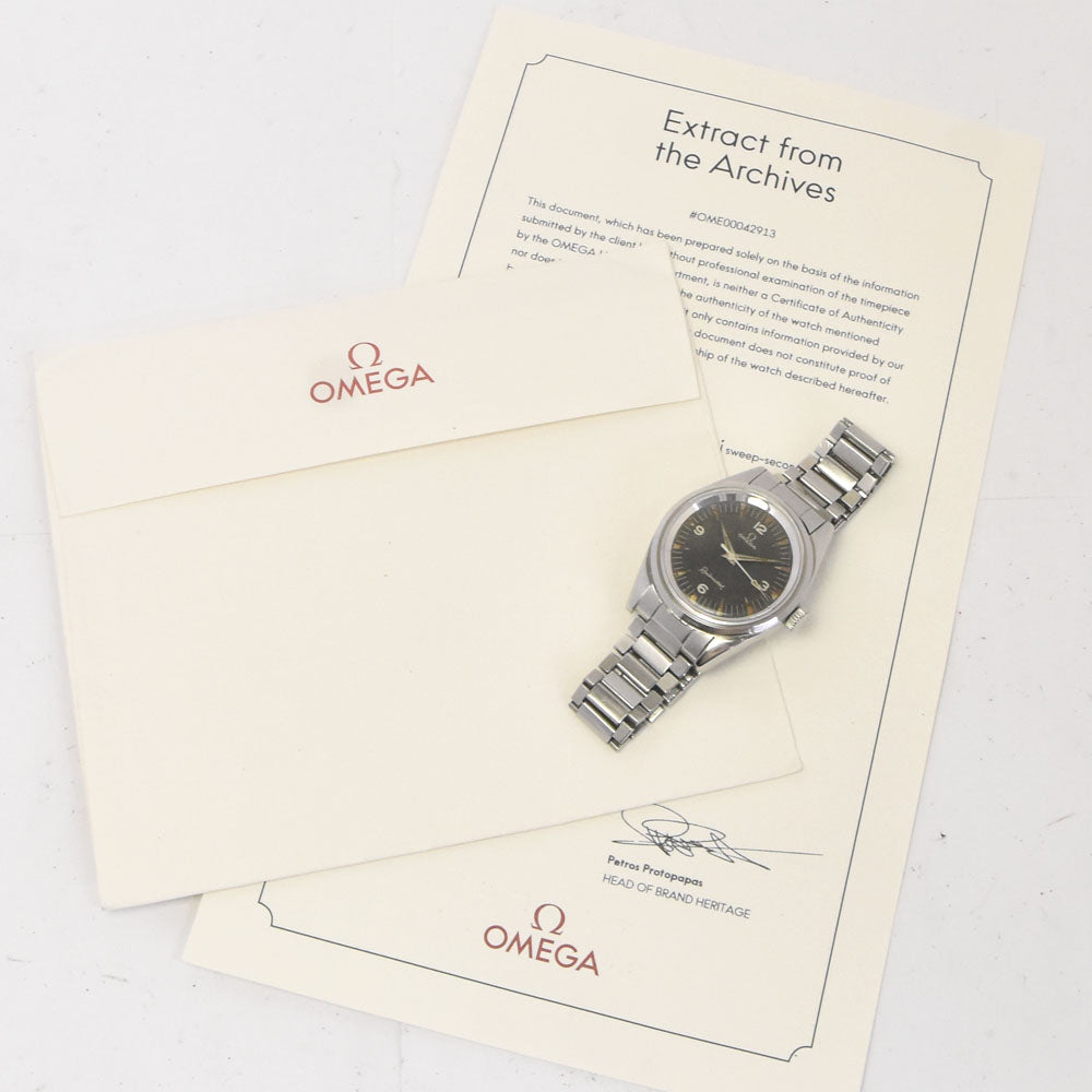 OMEGA Railmaster Ref.2914 vintage Cal.285 black Dial Hand Winding Men's
 Watch Z#144312
