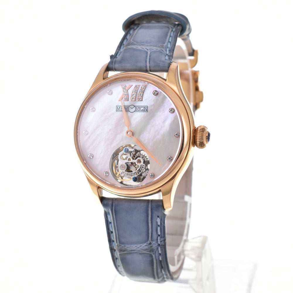 MEMORIGIN Tourbillon MO1001L diamond White shell Dial Hand Winding Men's
 Watch E#144314