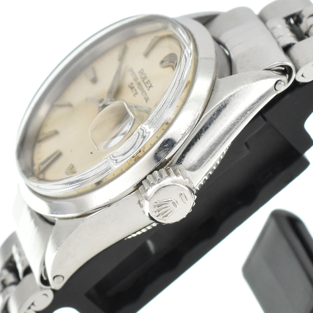 ROLEX Oyster Perpetual Date 6516 vintage Cal.1160 butterfly rotor Silver Dial Automatic Ladies
 Watch G#144360