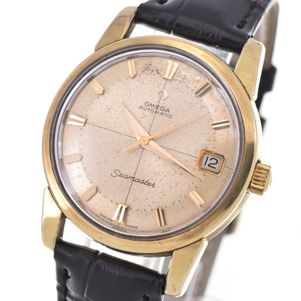 OMEGA Seamaster 166.009 vintage Cal.562 Date gold Dial Automatic Men's
 Watch C#144361