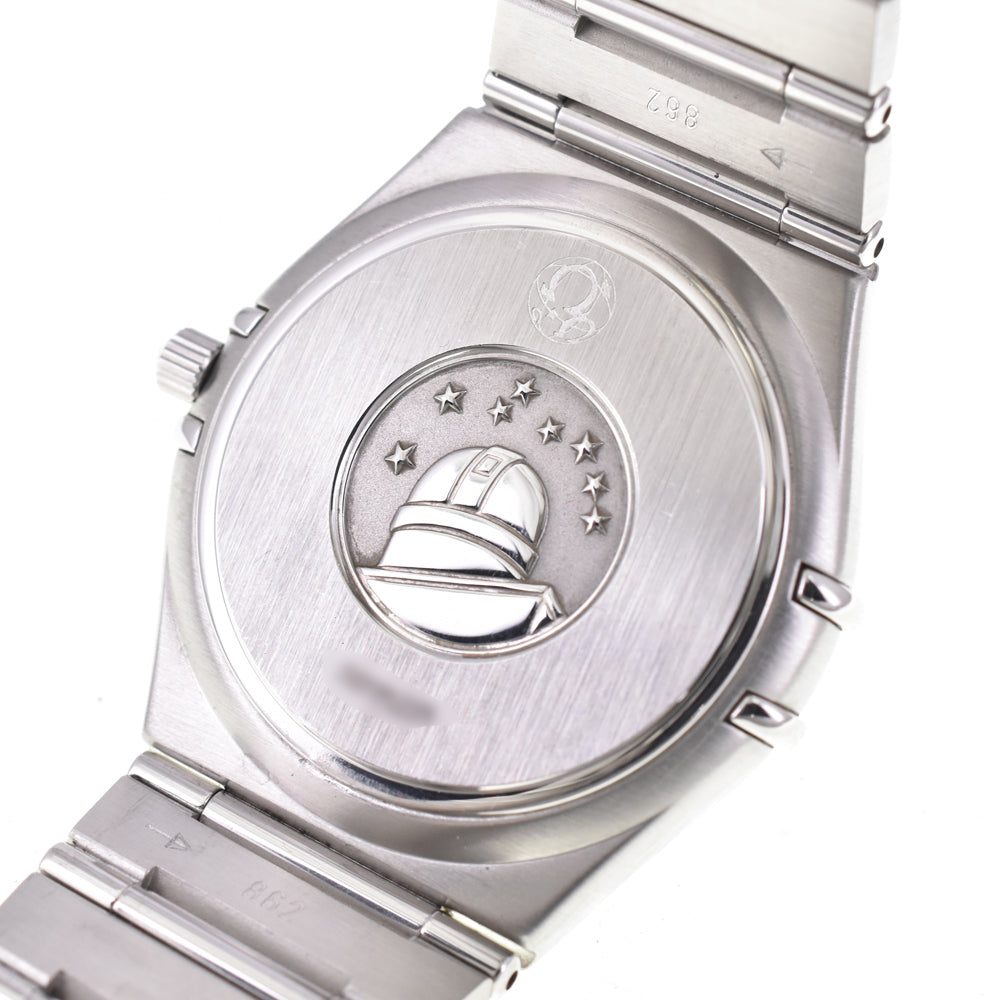 144373 with paper OMEGA Constellation 1512.40 Date gray Dial Quartz Men's Wat ...