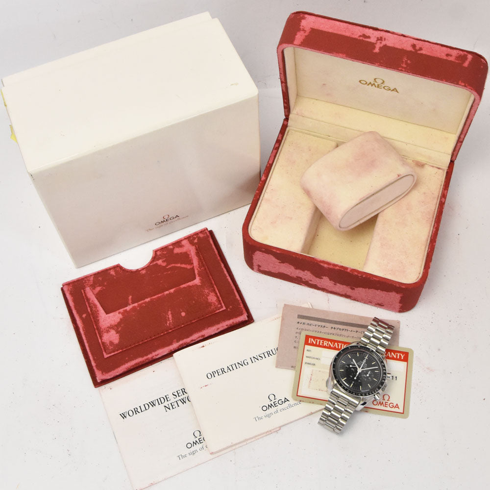 with paper OMEGA Speedmaster Professional 3590.50 Chronograph black Dial Hand Winding Men's
 Watch C#144375