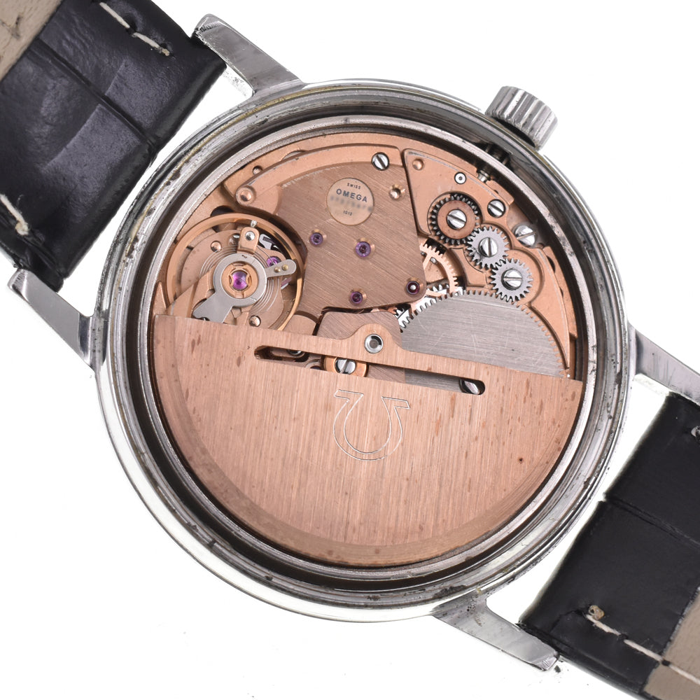 OMEGA Geneva 166.0163 vintage Date Cal.1012 Silver Dial Automatic Men's
 Watch C#144377