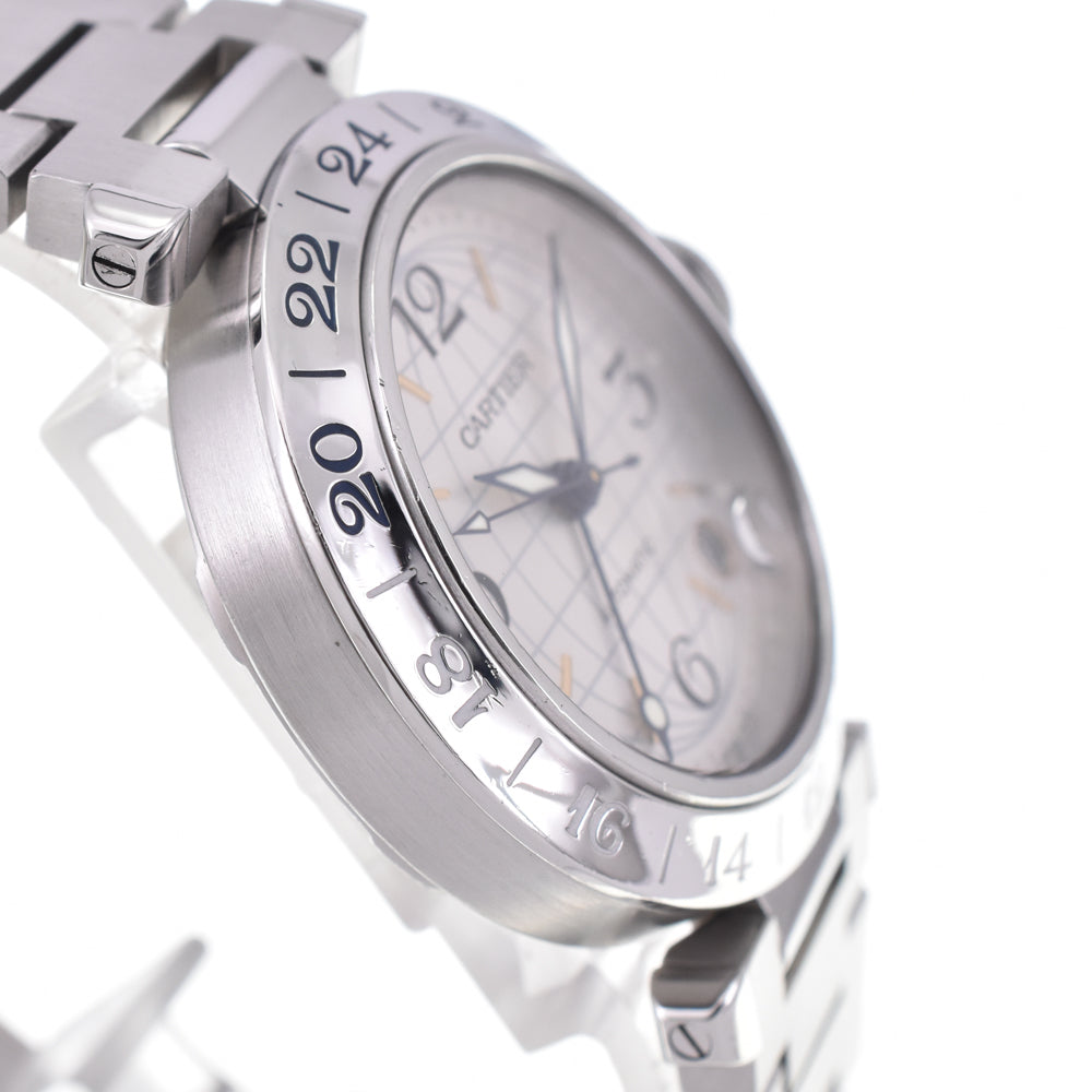 with paper CARTIER Pasha C Meridian GMT W31029M7 Date Silver Dial Automatic Unisex
 Watch C#144379