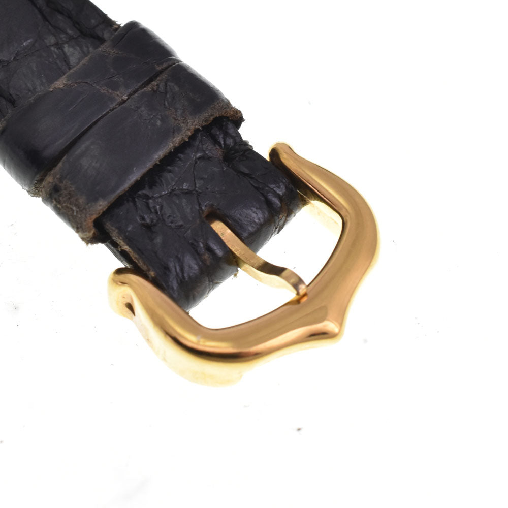 CARTIER Mastocolize SM 590002 SV925 (Gold Plated) / Leather black Dial Quartz Ladies
 Watch B#144380